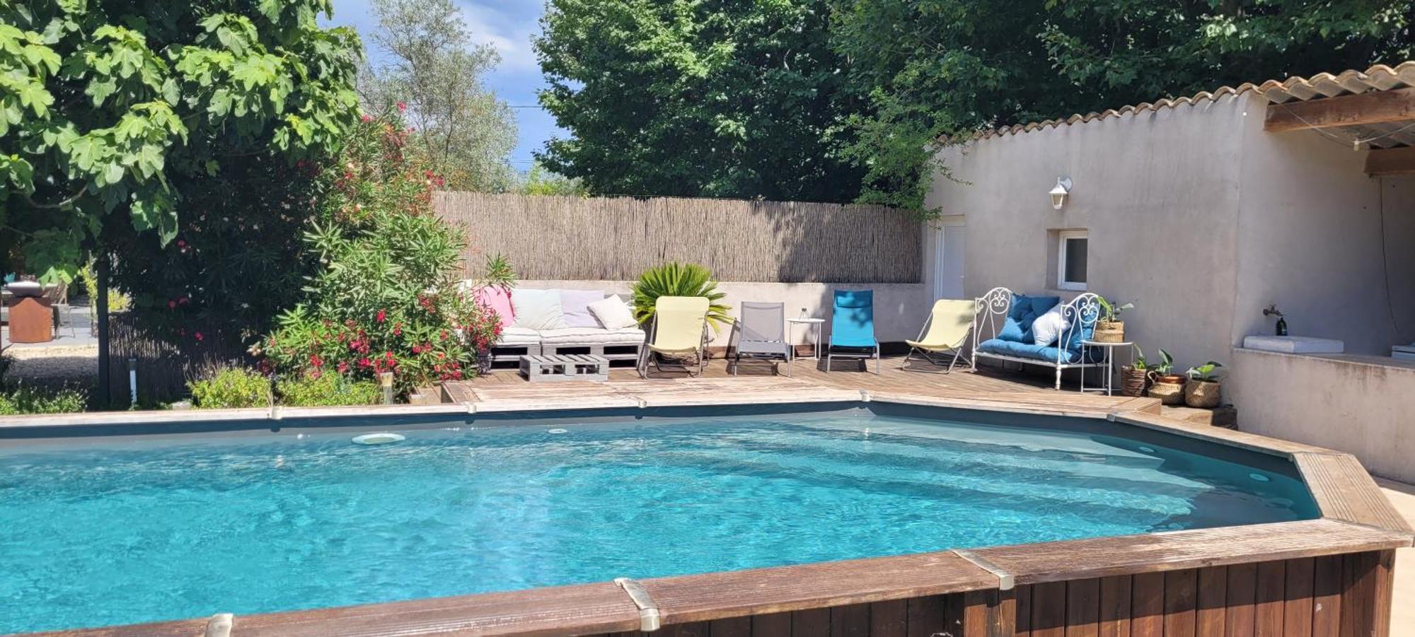 Location Appartement Dans Mas Provencal Monteux Extérieur photo